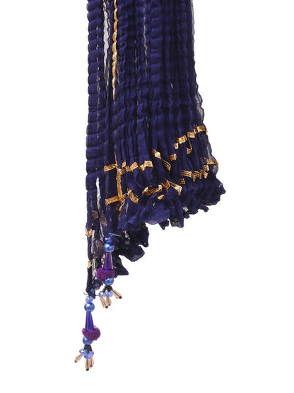 Edenrobe - Women's Blue Dupatta - EAWD20-024