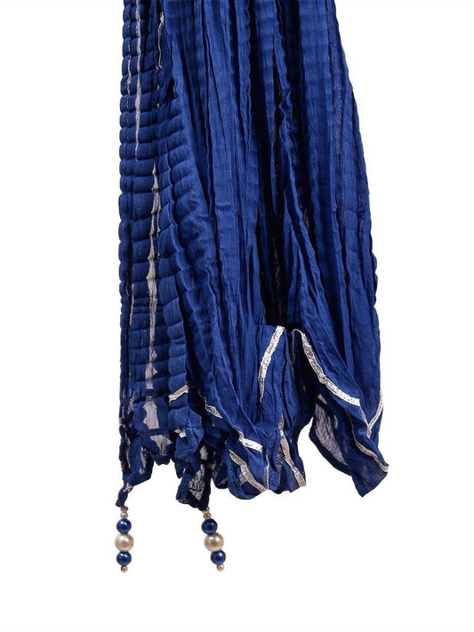 Edenrobe - Women's Royal Blue Dupatta - EAWD20-029