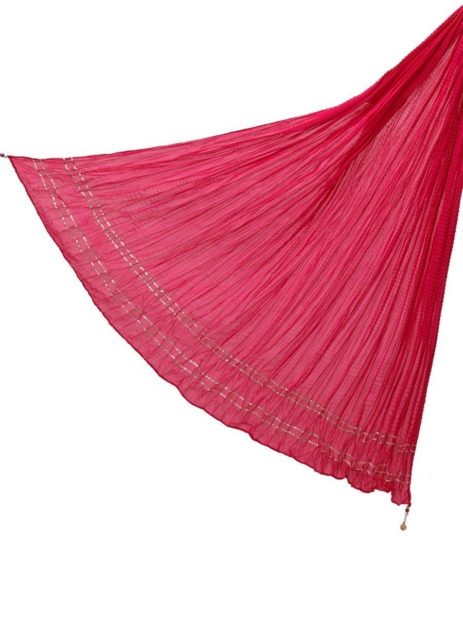 Edenrobe - Women's Bright Pink Dupatta - EAWD20-033