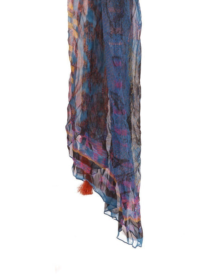Edenrobe - Women's Blue Dupatta - EAWD20-039