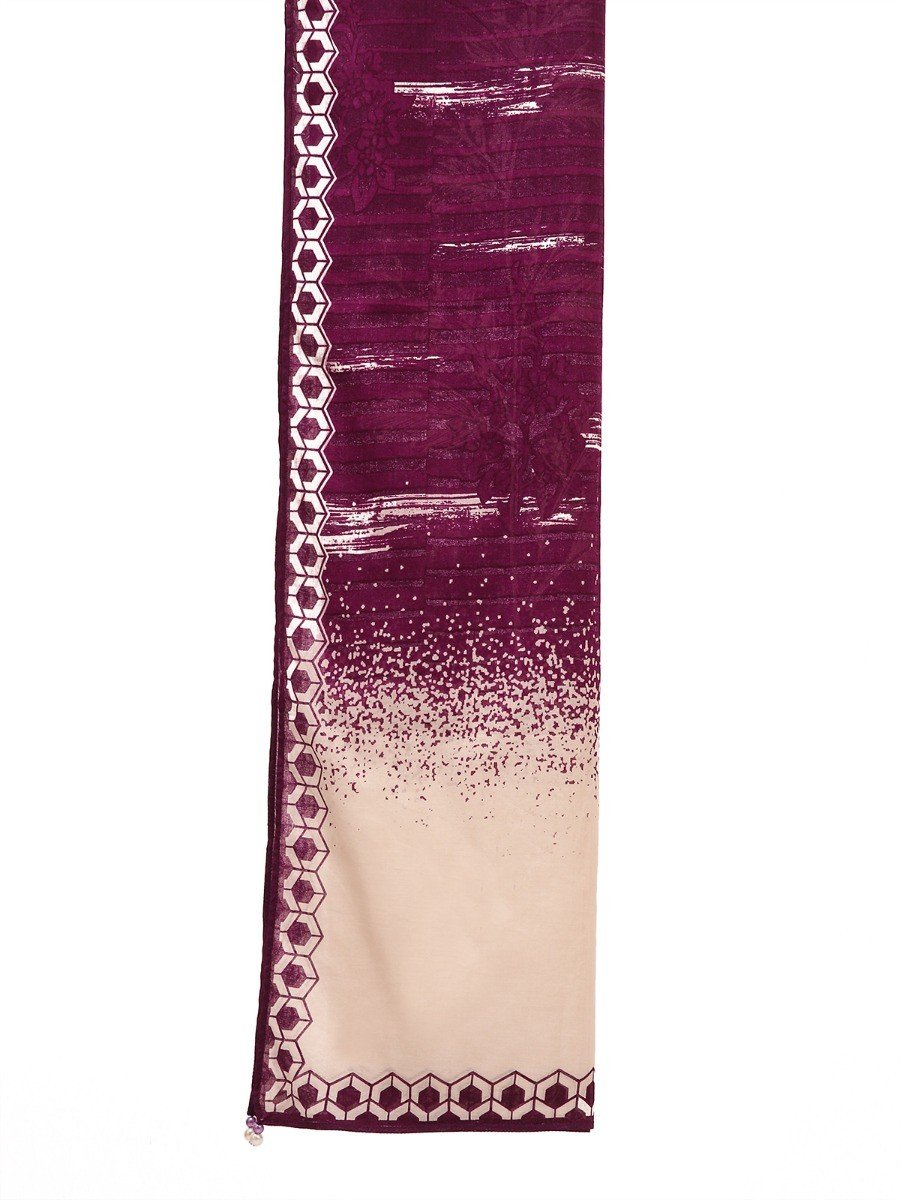 Edenrobe - Women's Purple Dupatta - EAWD20-043