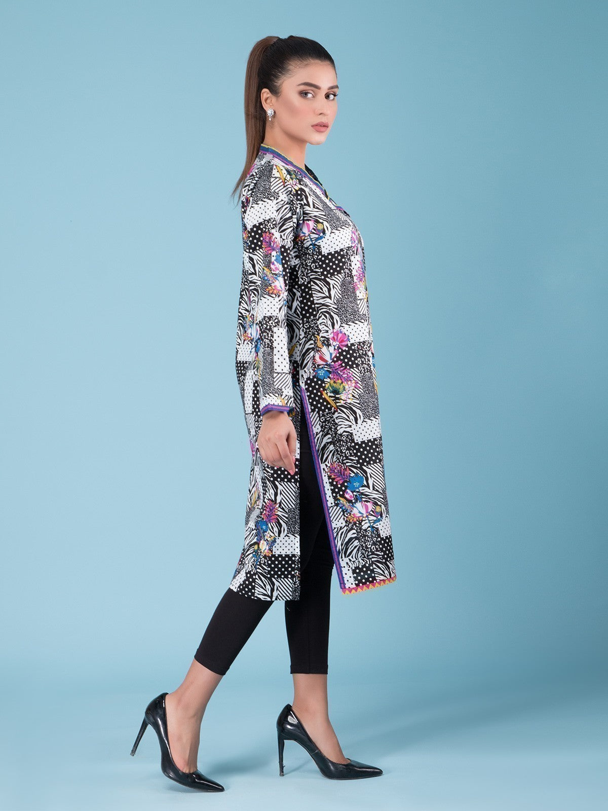 Edenrobe - Pret 1Pc Printed Cambric Shirt - EWTKA20-66982