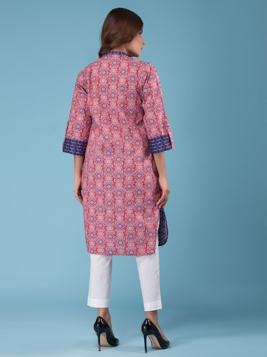 Edenrobe - Pret 1Pc Printed Cambric Shirt - EWTKA20-66992