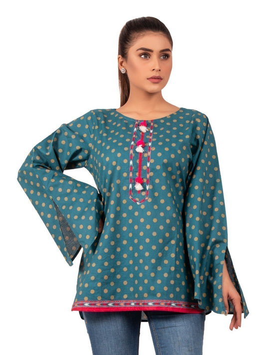 Edenrobe - Pret 1Pc Printed Cambric Shirt - EWTKA20-67127
