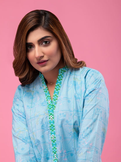 Edenrobe - Pret 1Pc Printed Cambric Shirt - EWTKA20-67135