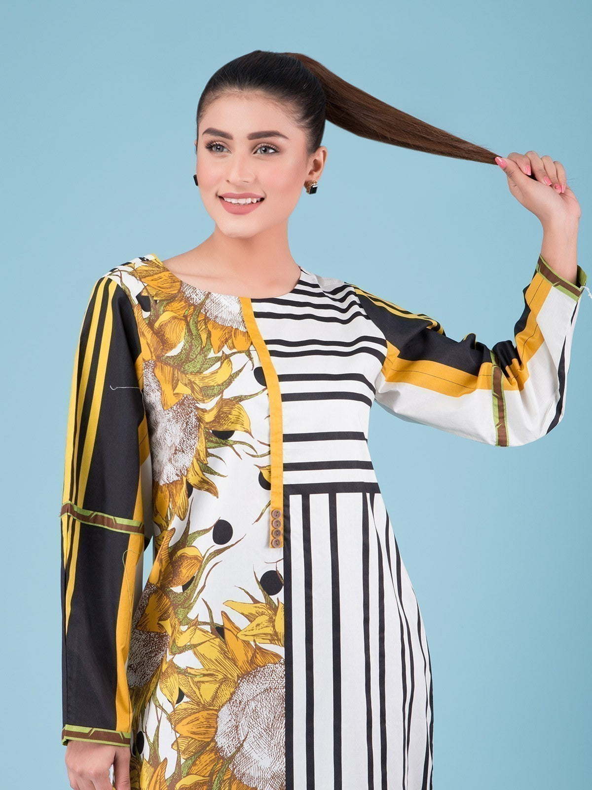 Edenrobe - Pret 1Pc Printed Lawn Shirt - EWTKA20-67143