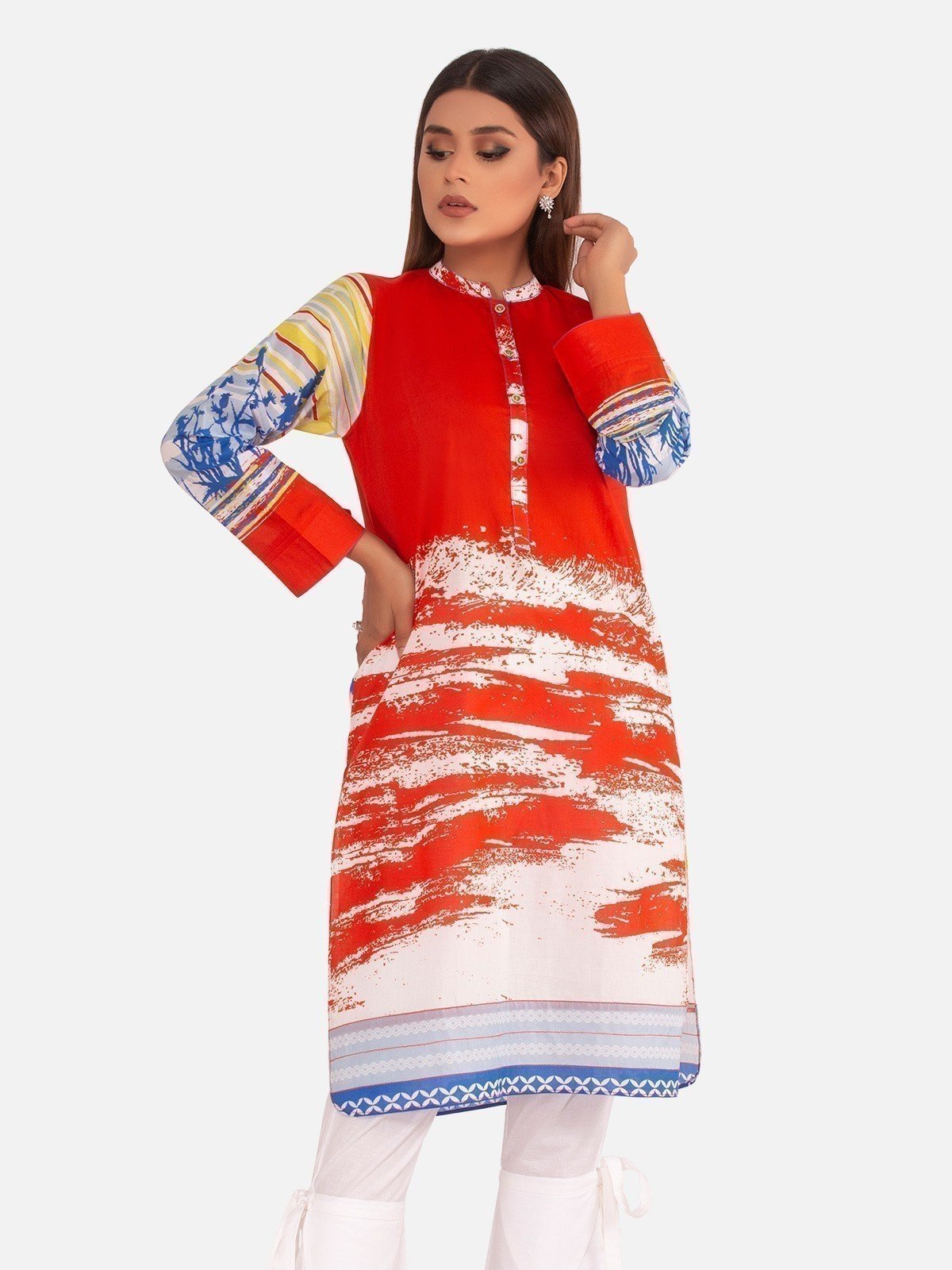 Edenrobe - Pret 1Pc Printed Lawn Shirt - EWTKA20-67193