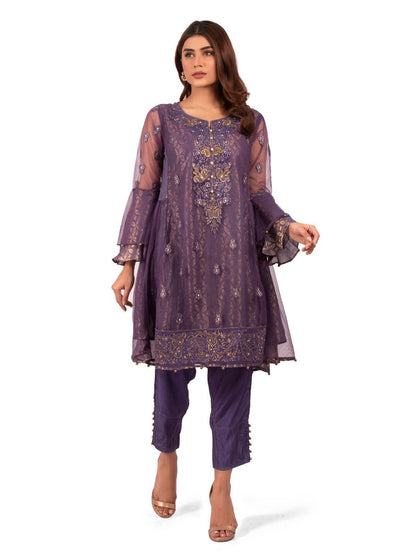 Edenrobe - Pret 2Pc Embroidered Cotton Shirt Trouser - EWTKE20-66344 (2-PCS)