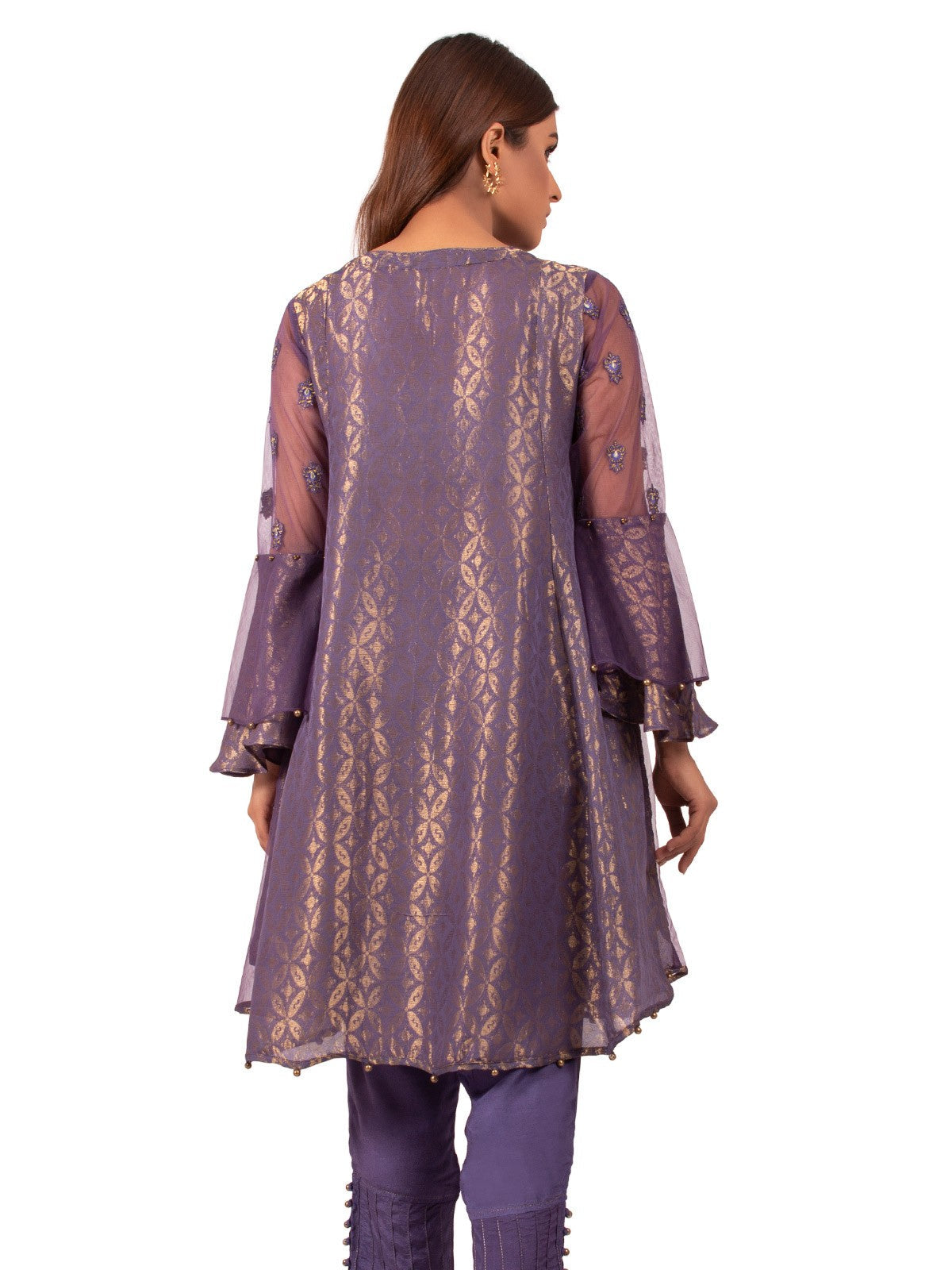 Edenrobe - Pret 2Pc Embroidered Cotton Shirt Trouser - EWTKE20-66344 (2-PCS)