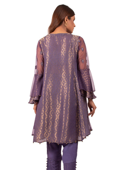 Edenrobe - Pret 2Pc Embroidered Cotton Shirt Trouser - EWTKE20-66344 (2-PCS)