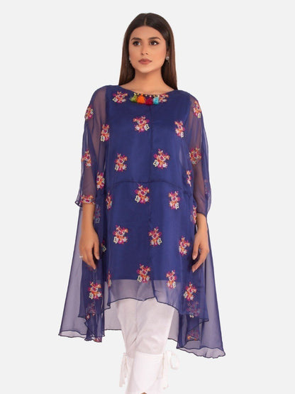 Edenrobe - Pret 1Pc Embroidered Viscose Shirt - EWTKE20-66532