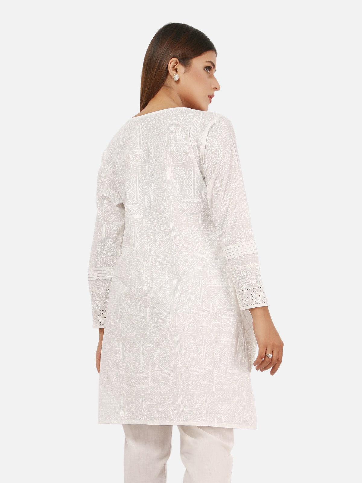 Edenrobe - Pret 2Pc Embroidered Chiffon Shirt Dupatta - EWTKE20-66641 (2PC-D)