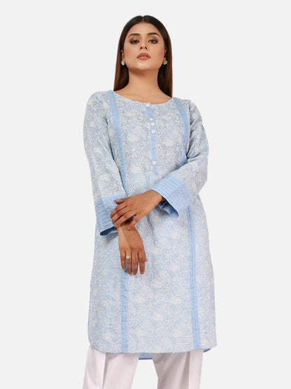 Edenrobe - Pret 1Pc Embroidered Cambric Shirt - EWTKE20-66891