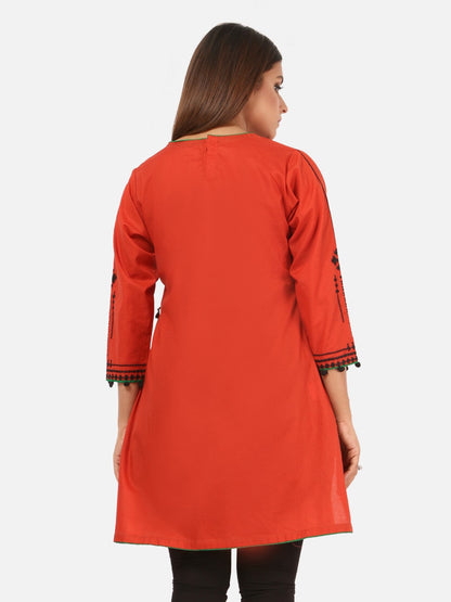 Edenrobe - Pret 1Pc Embroidered Cambric Shirt - EWTKE20-66923