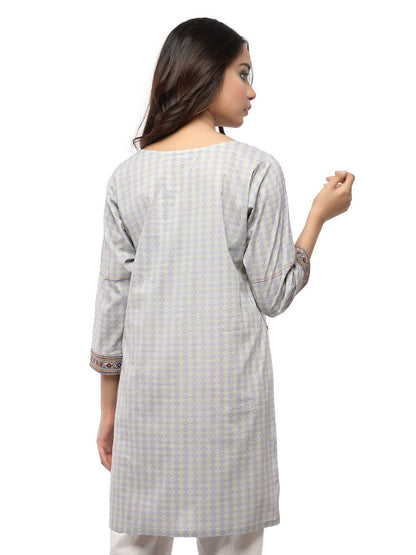 Edenrobe - Pret 1Pc Embroidered Cambric Shirt - EWTKE20-66929