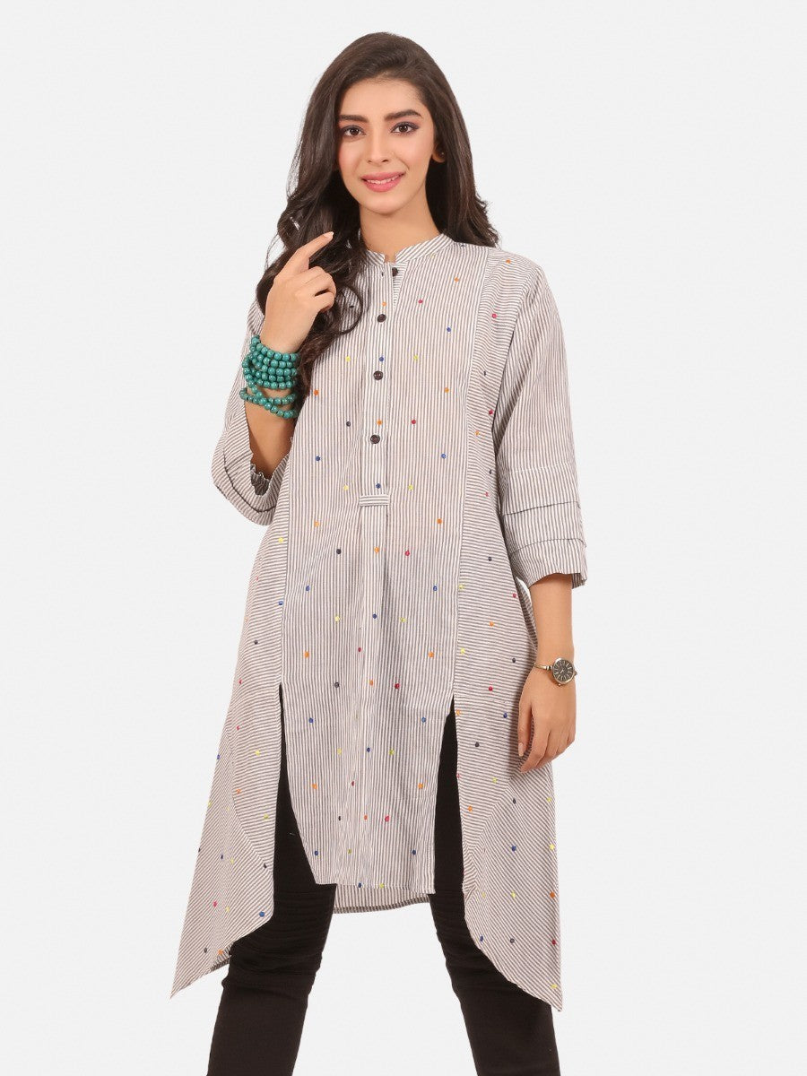 Edenrobe - Pret 1Pc Embroidered Cambric Shirt - EWTKE20-66955