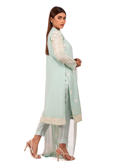 Edenrobe - Pret 3Pc Embroidered Cotton Suit - EWTKE20-67007 (3-PCS)