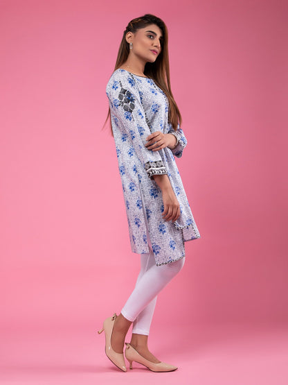 Edenrobe - Pret 1Pc Embroidered Cambric Shirt - EWTKE20-67025