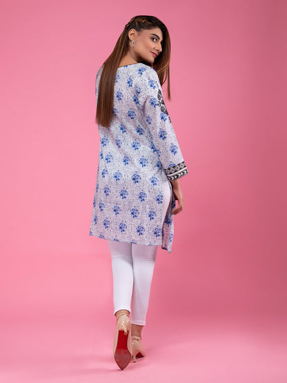 Edenrobe - Pret 1Pc Embroidered Cambric Shirt - EWTKE20-67025