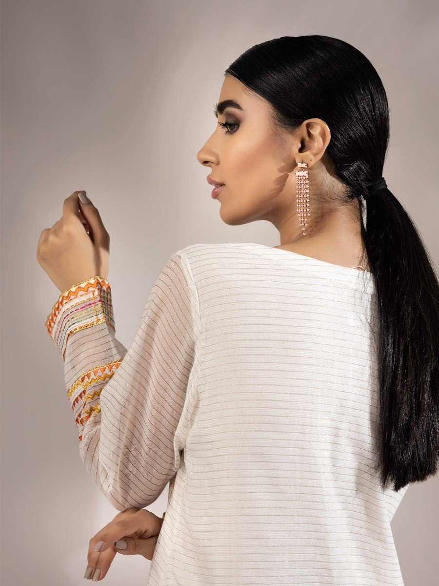 Edenrobe - Pret 2Pc Embroidered Organza Shirt Trouser - EWTKE20-67040 (2-PCS)