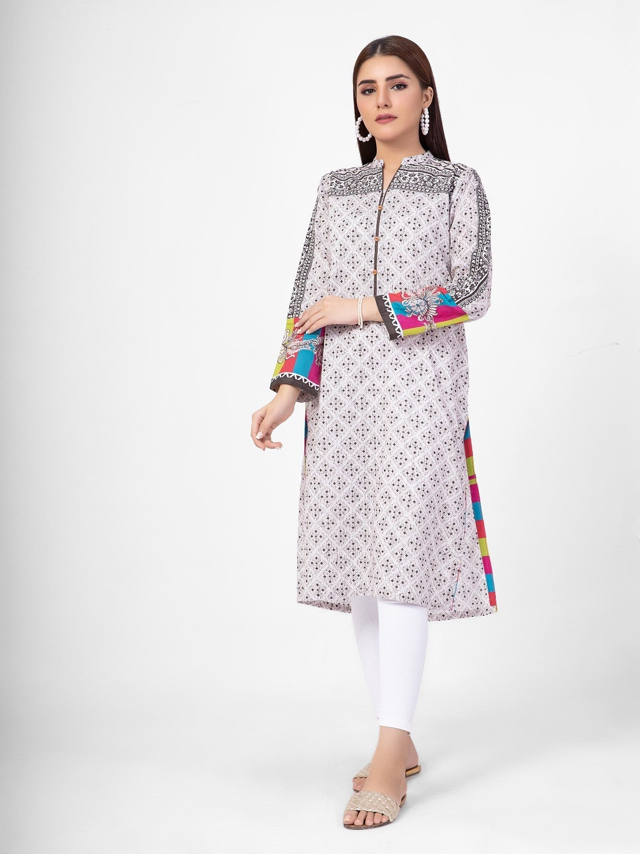 Edenrobe - Pret 1Pc Embroidered Lawn Shirt - EWTKE20-67043