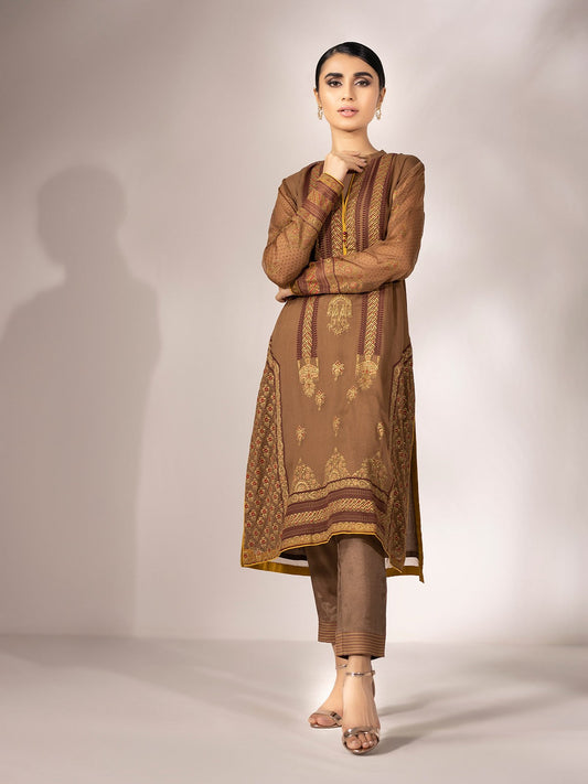 Edenrobe - Pret 2Pc Embroidered Viscose Shirt Trouser - EWTKE20-67045 (2-PCS)