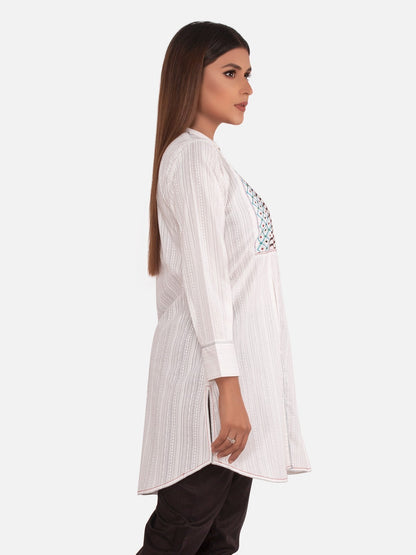 Edenrobe - Pret 1Pc Embroidered Cotton Shirt - EWTKE20-67091