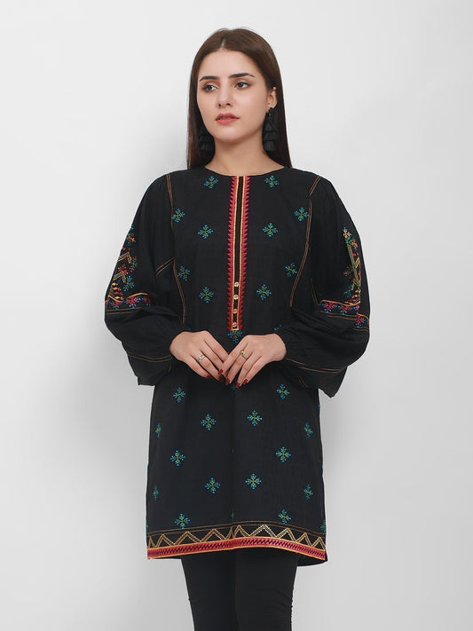 Edenrobe - Pret 1Pc Embroidered Jacquard Shirt - EWTKE20-67095