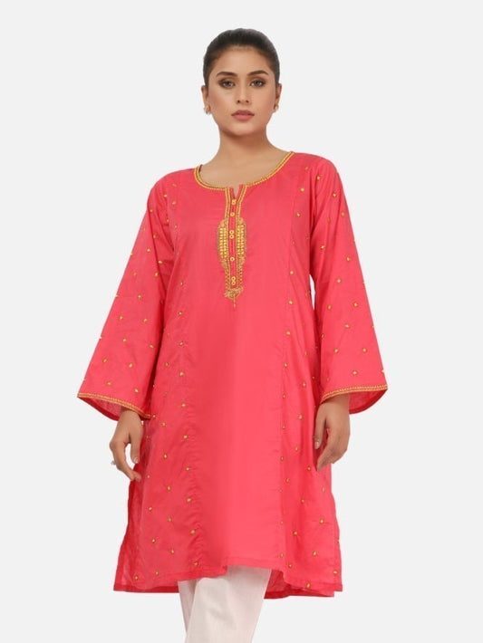 Edenrobe - Pret 1Pc Embroidered Cambric Shirt - EWTKE20-67131