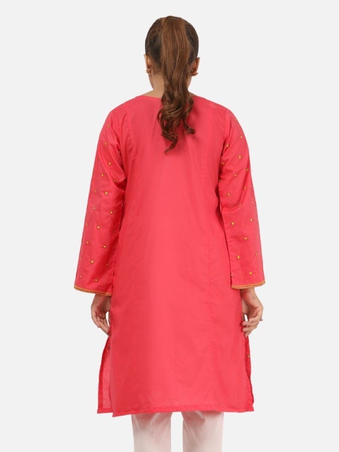 Edenrobe - Pret 1Pc Embroidered Cambric Shirt - EWTKE20-67131