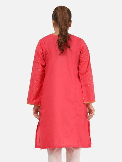 Edenrobe - Pret 1Pc Embroidered Cambric Shirt - EWTKE20-67131