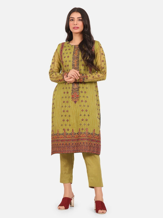 Edenrobe - Pret 2Pc Embroidered Viscose Shirt Trouser - EWTKE20-67133 (2-PCS)