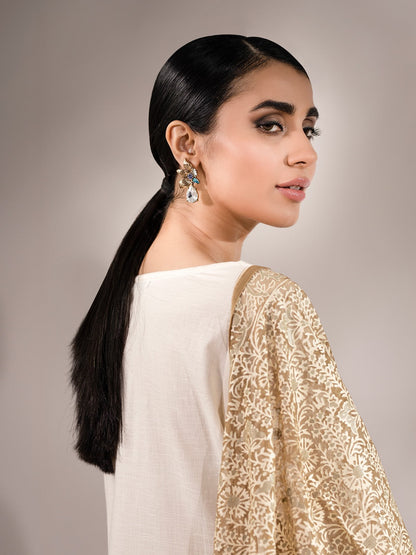 Edenrobe - Pret 2Pc Embroidered Jacquard Shirt Dupatta - EWTKE20-67134 (2PC-D)