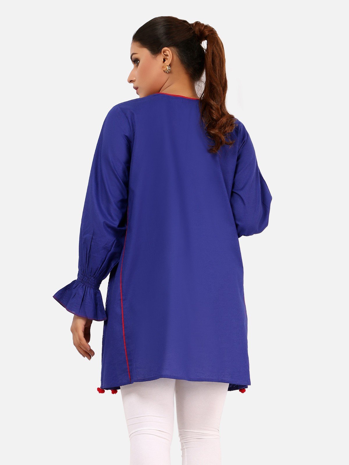 Edenrobe - Pret 1Pc Embroidered Cambric Shirt - EWTKE20-67136