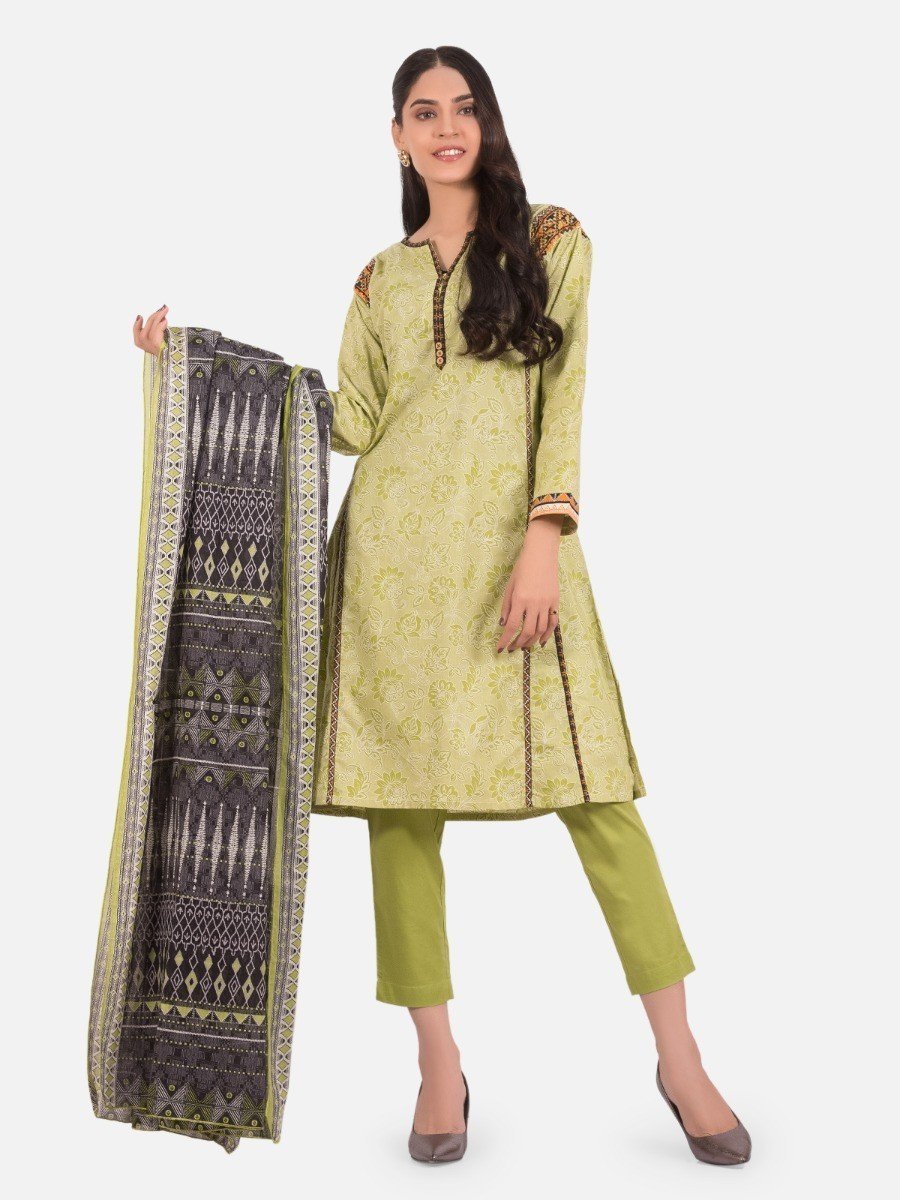 Edenrobe - Pret 3Pc Embroidered Lawn Suit - EWTKE20-67197 (3-PCS)