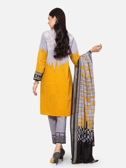 Edenrobe - Pret 3Pc Embroidered Lawn Suit - EWTKE20-67198 (3-PCS)