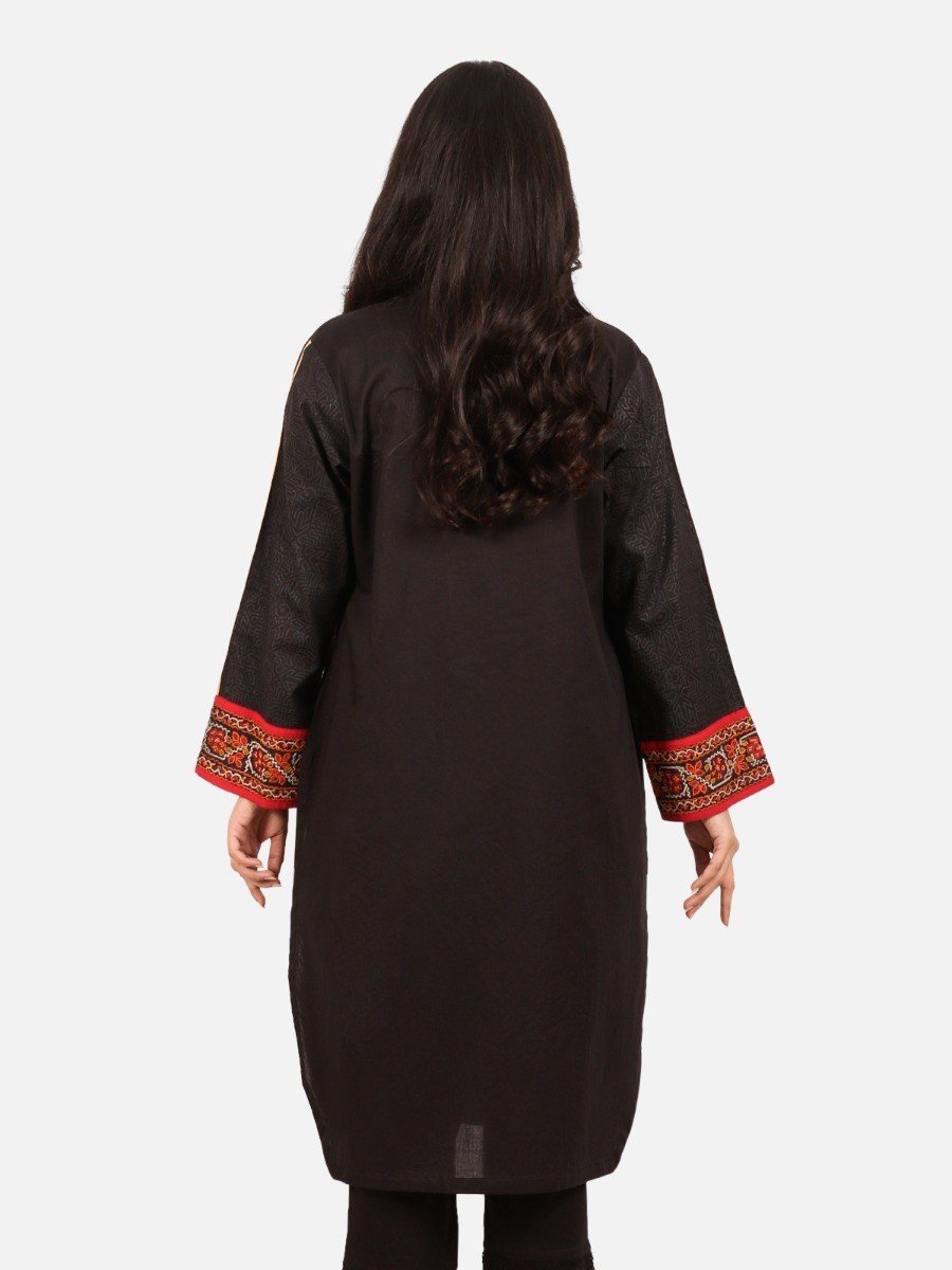 Edenrobe - Pret 1Pc Embroidered Cotton Shirt - EWTKE20-67202