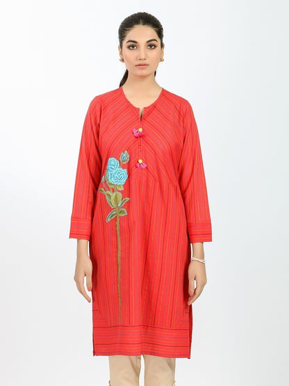 Edenrobe - Pret 1Pc Embroidered Jacquard Shirt - EWTKE20-67224