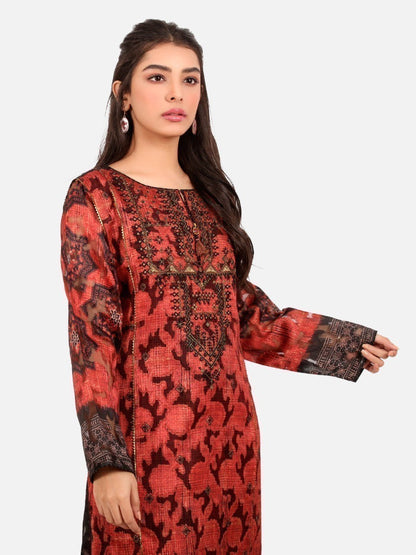 Edenrobe - Pret 2Pc Embroidered Broshia Shirt Trouser - EWTKE20-67231 (2-PCS)