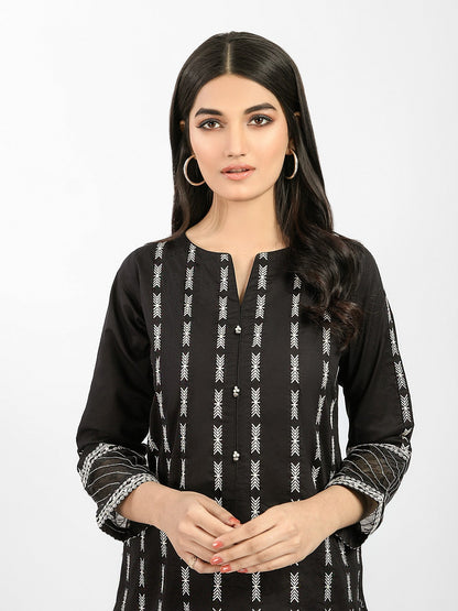 Edenrobe - Pret 1Pc Embroidered Cotton Shirt - EWTKE20-67243