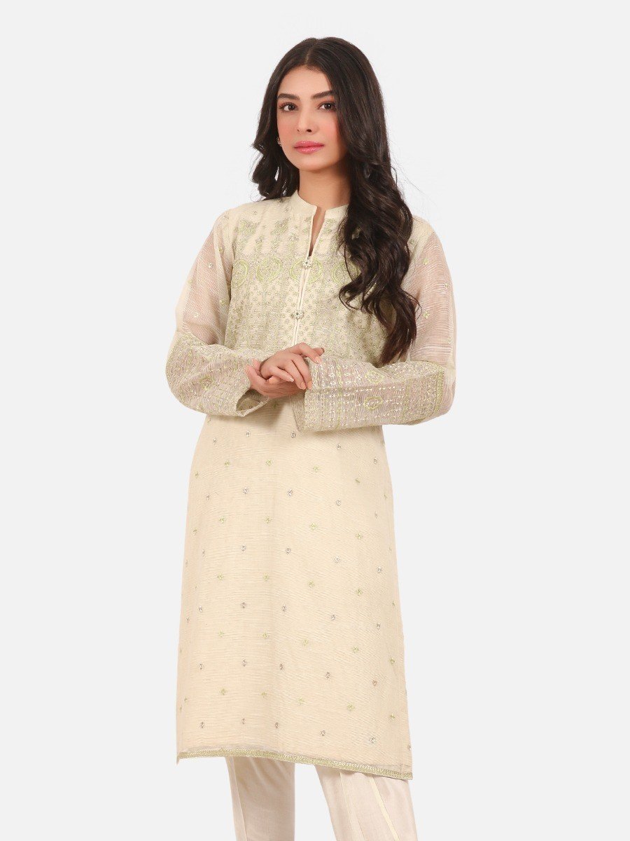 Edenrobe - Pret 2Pc Embroidered Viscose Shirt Trouser - EWTKE20-67244 (2-PCS)