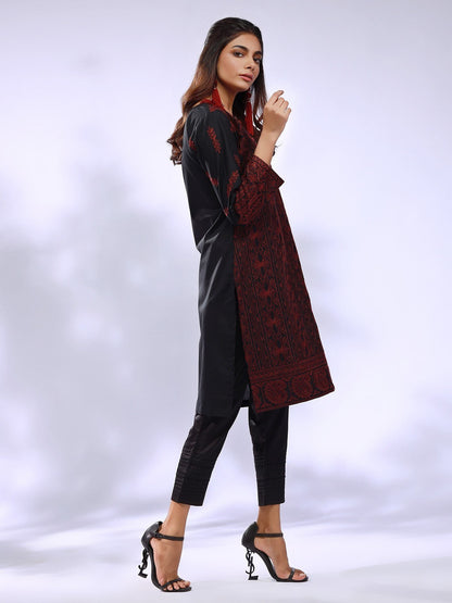 Edenrobe - Pret 1Pc Embroidered Cotton Shirt - EWTKE20-67247