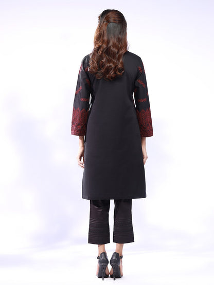 Edenrobe - Pret 1Pc Embroidered Cotton Shirt - EWTKE20-67247