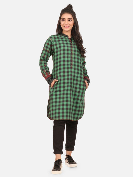 Edenrobe - Pret 1Pc Embroidered Cotton Shirt - EWTKE20-67250