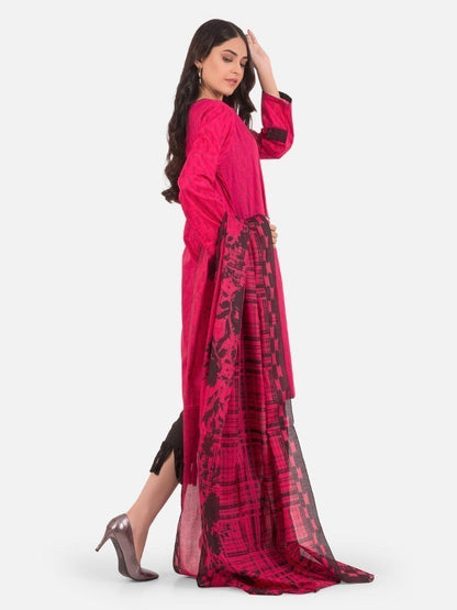 Edenrobe - Pret 2Pc Embroidered Lawn Shirt Dupatta - EWTKE20-67253 (2PC-D)