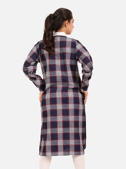 Edenrobe - Pret 1Pc Embroidered Blue Shirt - EWTKE20-67260