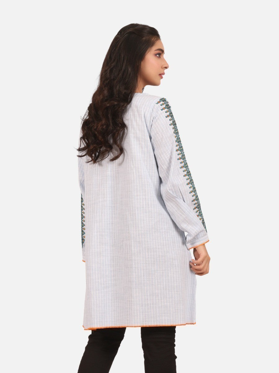 Edenrobe - Pret 1Pc Embroidered Cotton Shirt - EWTKE20-67264