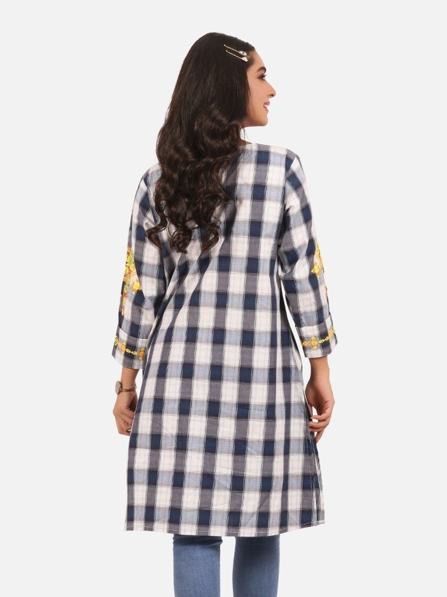 Edenrobe - Pret 1Pc Embroidered Cotton Shirt - EWTKE20-67267
