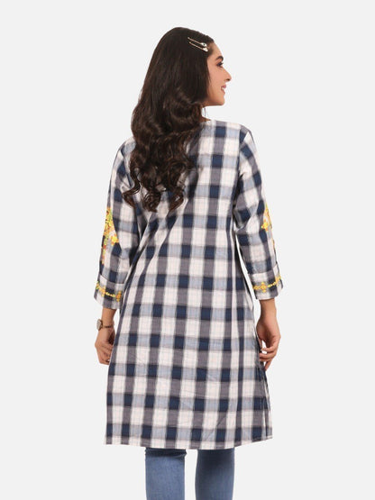 Edenrobe - Pret 1Pc Embroidered Cotton Shirt - EWTKE20-67267