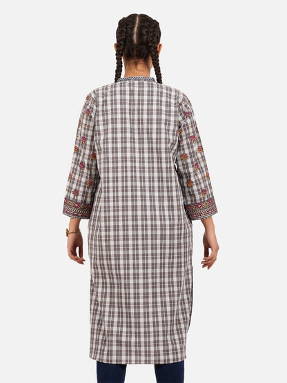 Edenrobe - Pret 1Pc Embroidered Cotton Shirt - EWTKE20-67272